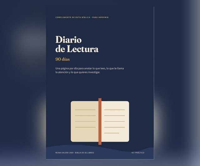 Portada de Diario de Lectura de 90 Días